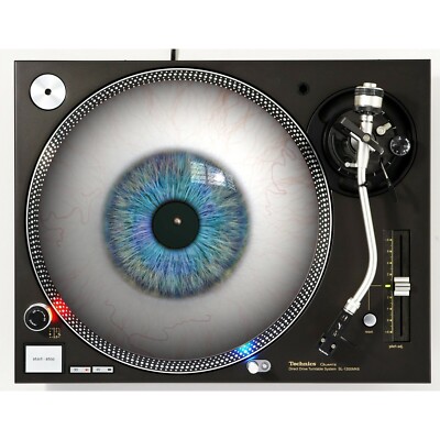 DJ Eye Ball #2 Optics Slipmat Turntable 12'' Slip Mat DJ Audiophile x1