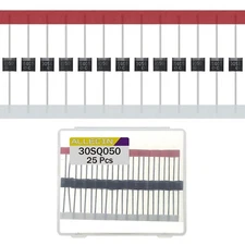 25 Pcs 30SQ050 Schottky Rectifier Diode 30A 50V Axial Solar Cell Panel Diodes