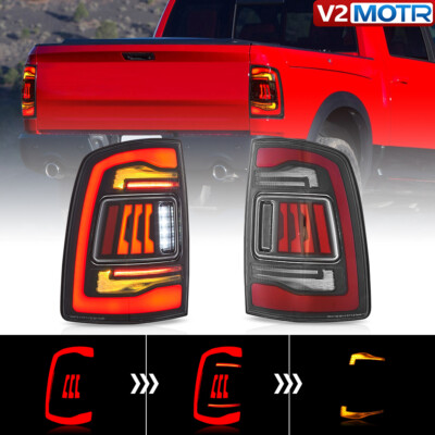 For 2009-18 Dodge Ram 1500 2500 3500 VLAND LED Tail Lights Sequential Animation