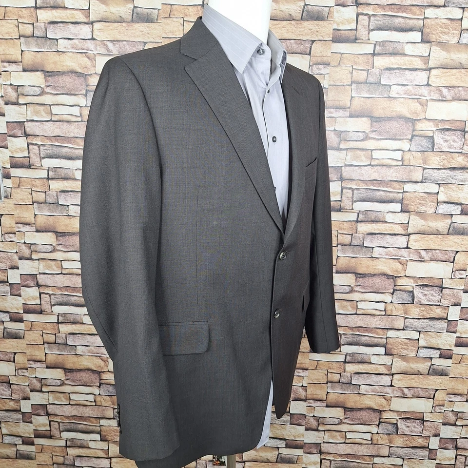 Chaqueta Saville Row Abrigo Deportivo Dorado Para Hombre 44 R Lana Carbón Canadá Foto 3 de 4