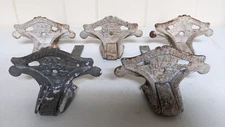 5 ANTIQUE CAST IRON S&S MFG CO SLATINGTON PA ROOF SNOWBIRD ICE GUARDS 1923/24