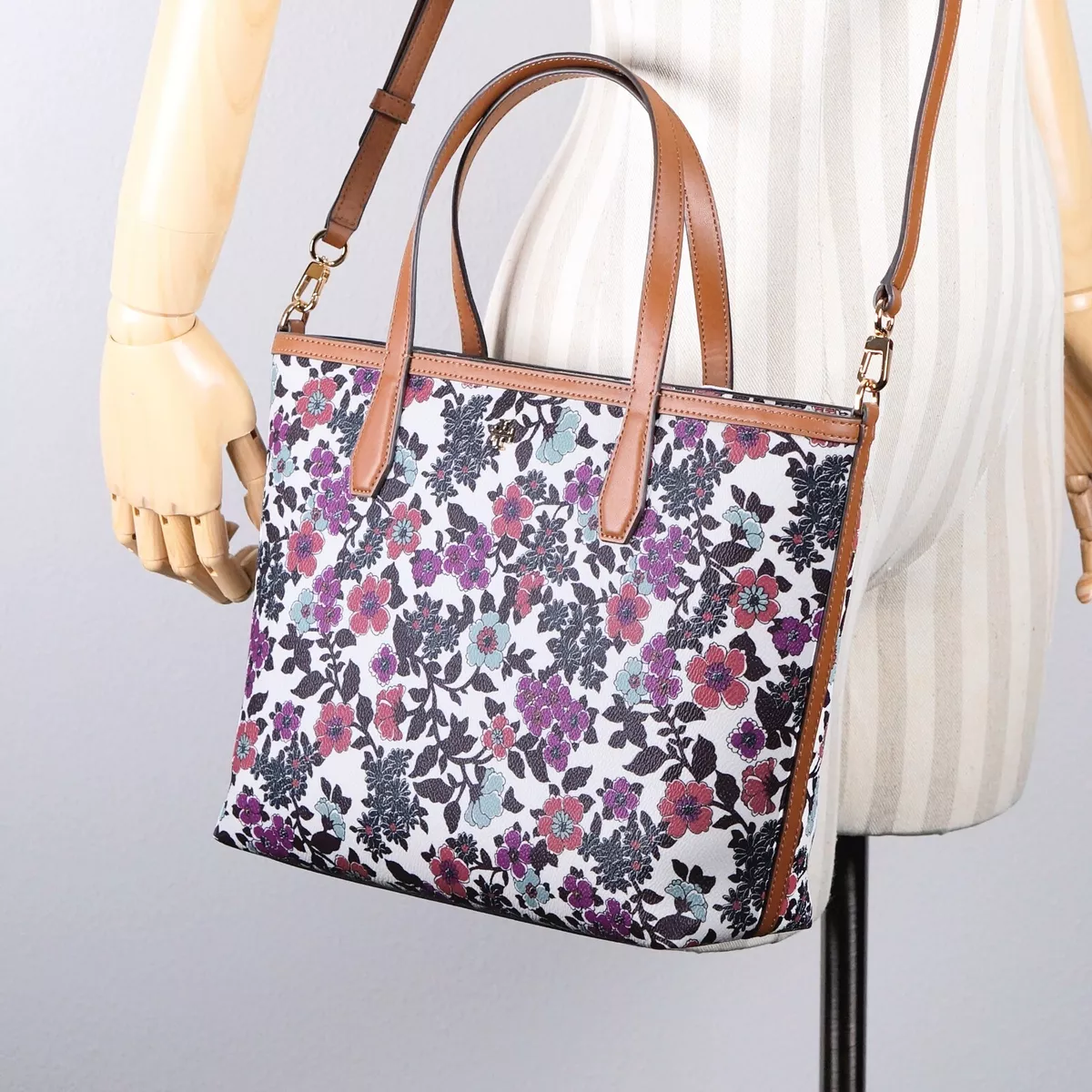 tory burch floral tote