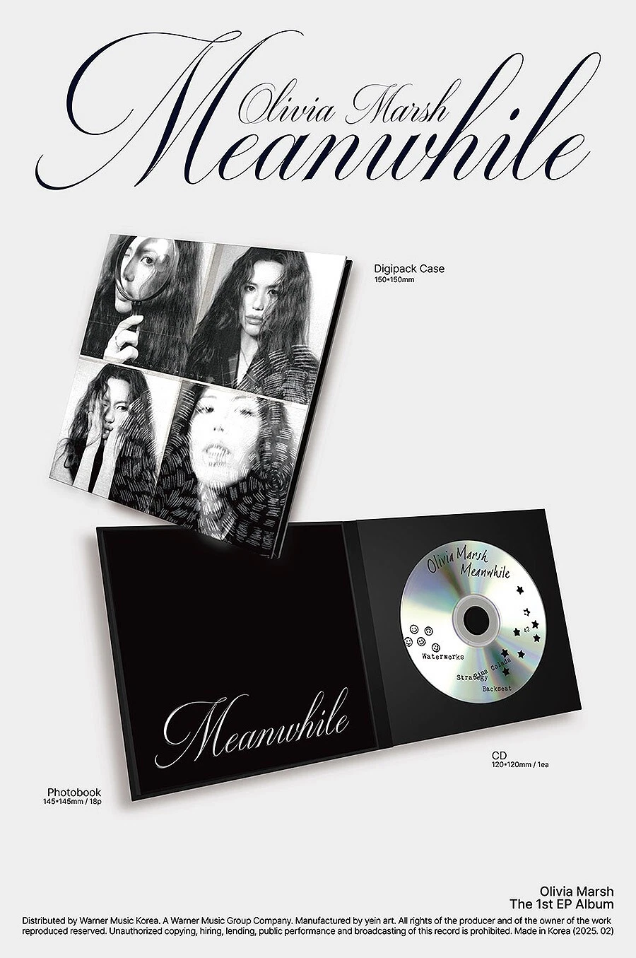 OLIVIA MARSH [MEANWHILE] 1st EP Album/CD+Photo Book K-POP SEALED