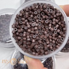 1000PCS SILICONE MICRO LINK RINGS LINED BEADS FOR I TIPS HAIR EXTENSIONS MY-LADY