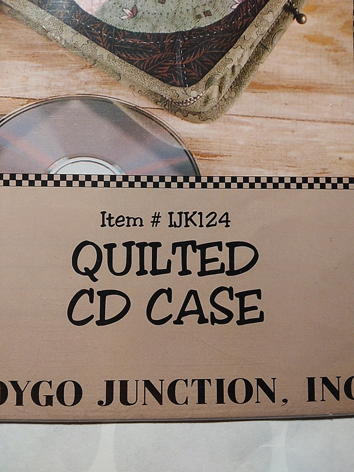 Quilted CD Case Zip Pouch Kimies Quilts Pattern IJK124 Indygo Junction Sewing UC - Image 3 of 4