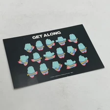 Rare Sony Creative Products 1982 Promo Postcard Unposted Get Along Hippo Rainbow