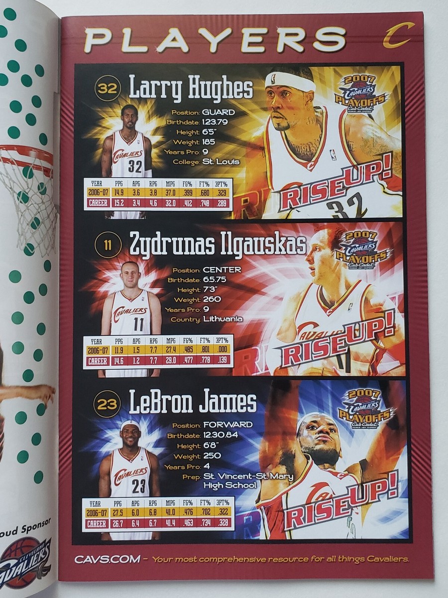 2006-07 Cleveland Cavaliers Tipoff Program 4/22/07 LEBRON JAMES