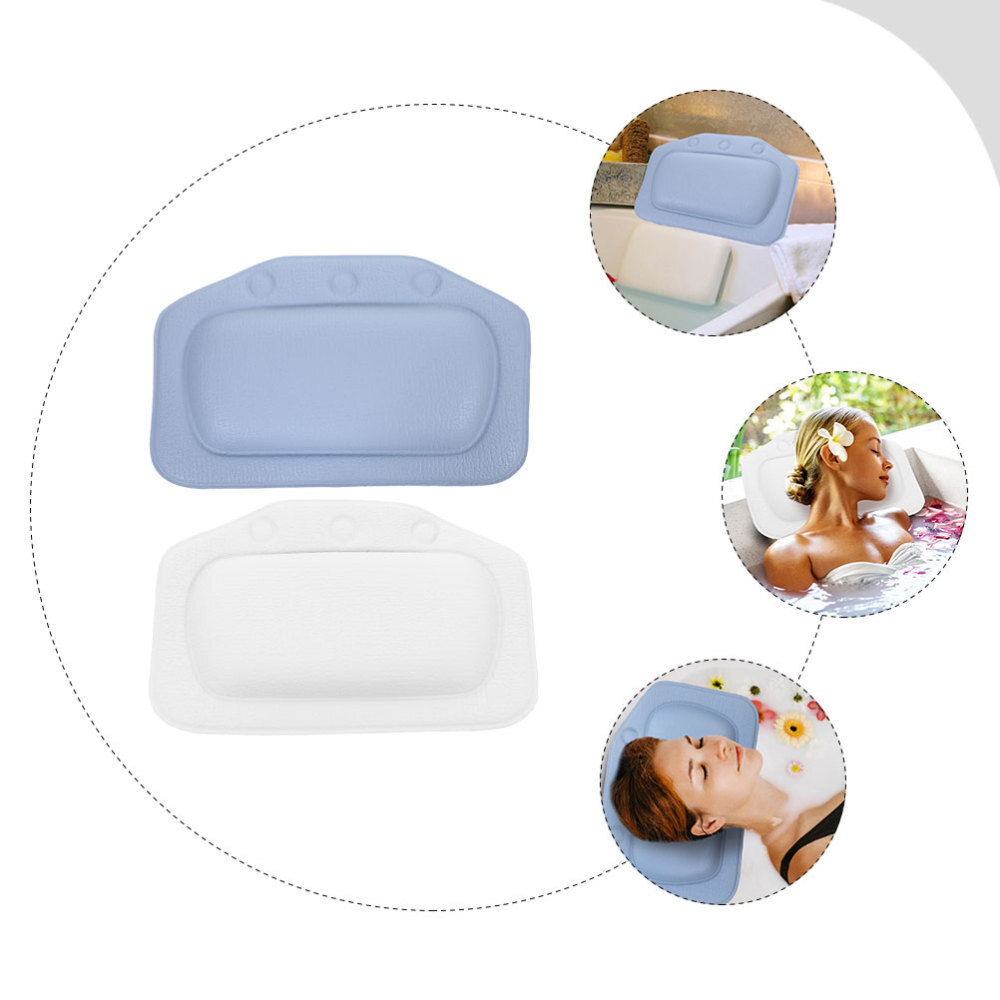 2 Pcs Soaking Tube Pillows Bathtub Headrest Bathroom Comfortable eBay