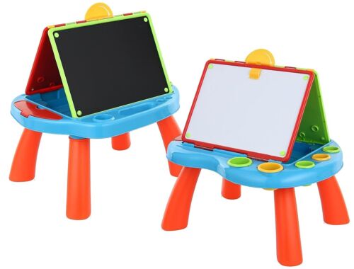 Childrens Art Desk Easel Blackboard And Whiteboard Kids Painting Drawing Set 543 - Picture 1 of 6