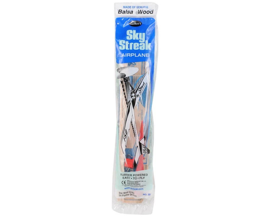 Guillows Sky Streak Balsa Rubber Band Propeller Powered Glider [GUI50] - Image 2 of 2