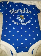 Rivalry Threads 91 NCAA Memphis Tigers Infant 3  Bodysuits [New with Tags]