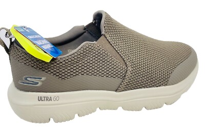 Skecher s Men s GO WALK EVOLUTION ULTRA US 8 Extra Wide Khaki New 216502