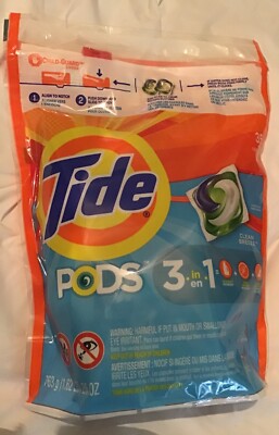 TIDE PODS 3 IN 1 DETERGENT, STANE REMOVER, COLOR PROTECTOR 