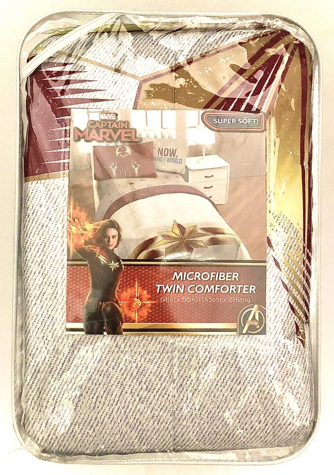 Edredón reversible Marvel's Captain Marvel Twin Foto 4 de 4