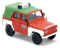 Busch 52119 - Uaz 469 GeläNdewagen Feuerwehr Ebersbrunn Kdow - 1:87 H0