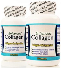 Colageno Hidrolizado en capsulas. Set de 2 frascos. Enriquecido con aminoacidos.