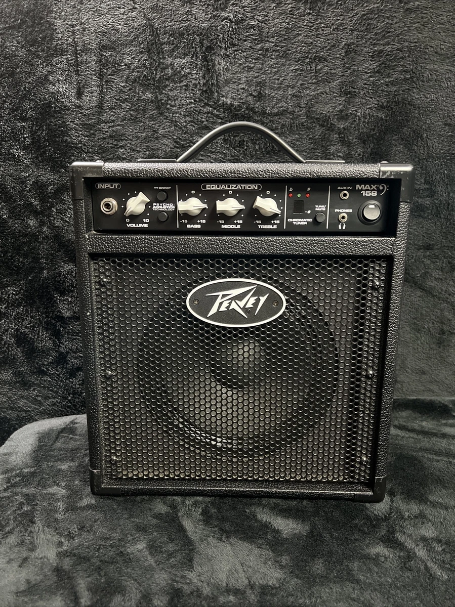 Peavey MAX158 Small Bass Amplifier 15W Portable Guitar Amp 8