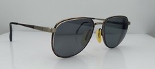 Vintage Titmus Brown Gray Metal Oval Sunglasses FRAMES ONLY