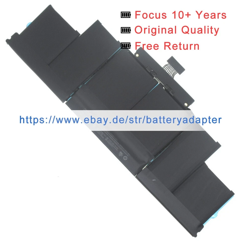 Original neu A1417 A1494 A1618 Akku Batterie für APPLE MC975	MD831 ME664 ME294 - Bild 2 von 4