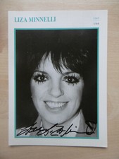 Liza Minnelli Autogramm signed 13x18 cm Karte 