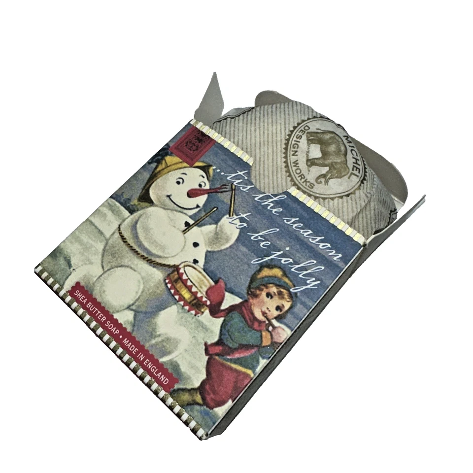Michel Design Works Snowman Shea Butter Soap Christmas Made England - Image 2 of 4