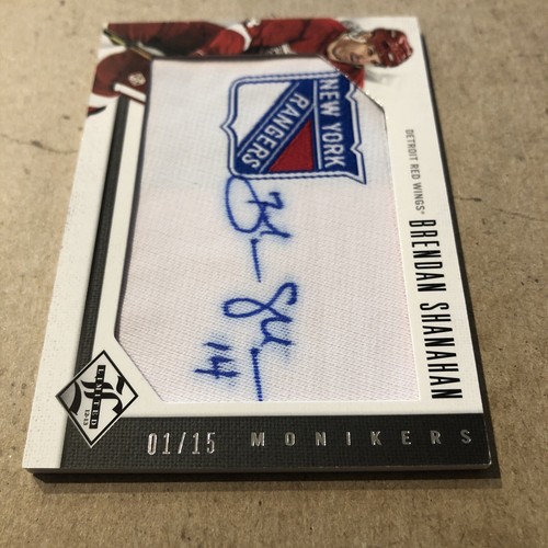 Rare Brendan Shanahan 2012-13 Panini Limited Hockey Monikers Patch AUTO /15 - Picture 4 of 7