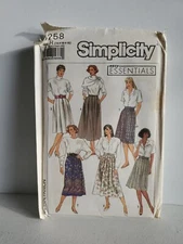 Simplicity 9258 Sz 14 16 18 Misses Skirt In Two Lengths Sewing Pattern Uncut