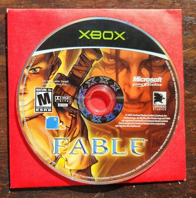 Fable 1 (2004) Black Label Original Microsoft Xbox - Clean Tested Working