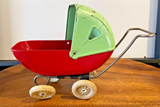 Vintage 1930's Wyandotte Pressed Steel Baby Carriage orig wheels--1247.24