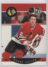 1990-91 Pro Set Duane Sutter (No Stripe) #61 i3a