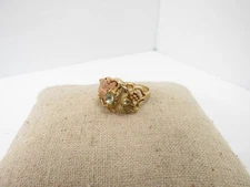 Black Hills Gold Thorpe/Landstrom's Tri-Color Leaf Link Size 7 Ring-ACID TESTED