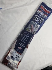 Valley Forge Poly/Cotton 3' x 2' American Flag w/ 4 ft Pole Kit & 5" Eagle ◽️
