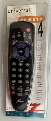 Zenith ZEN400 4-Device Universal Remote Control NEW SEALED