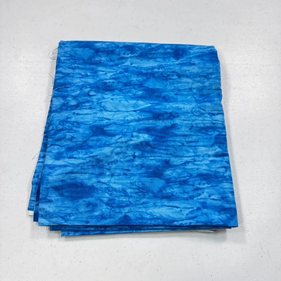 vintage choice fabric blue abstract quilting cotton 44x74 2 yards - Image 2 of 4