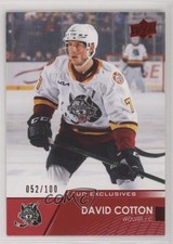 2021-22 Upper Deck AHL Exclusives 52/100 David Cotton #75 z6b