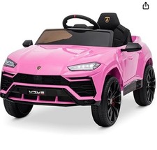 Lamborghini Urus Pink Battery Ride-On Toy Car Music/AUX/Radio/USB