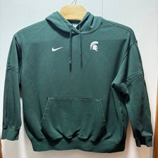 Nike Michigan State Spartans Hoodie Mens Size Large Green Spartan Pullover