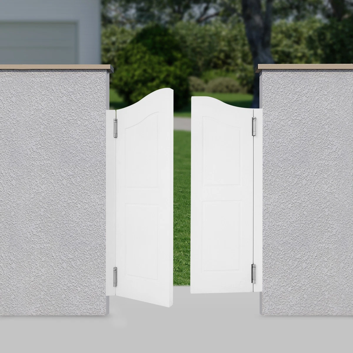 Puerta doble partición 180° puerta sólida puerta batiente para entrada 76*107 cm