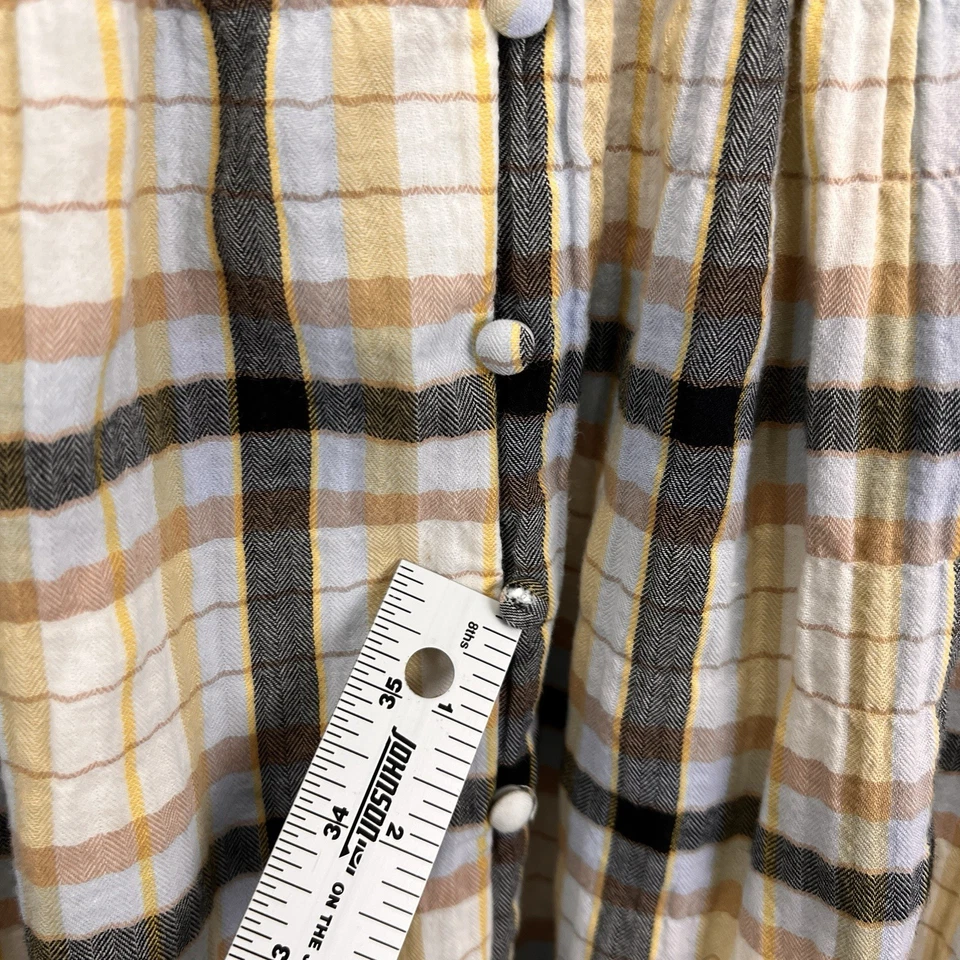 Anthropologie The Peregrine Midi Dress Plaid Edition Women’s M Smocked - Image 2 of 4