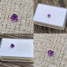 Amethyst 5.8x5.9mm Heart Shape Loose Stone