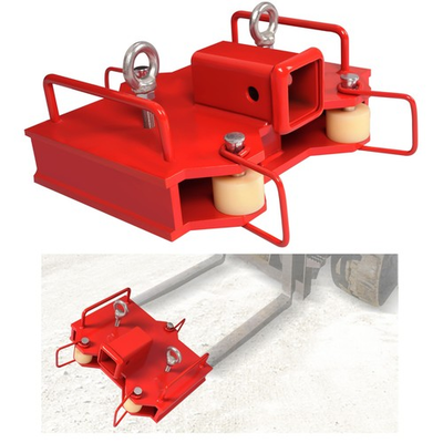 #ad 2 Forklift Trailer Hitch Receiver 6500LB Dual Pallet Forks Universal Tow Adapter $121.99