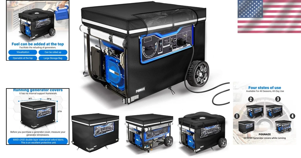 Protector de generador en funcionamiento, se adapta a 5.000-15.000 W Foto 2 de 4