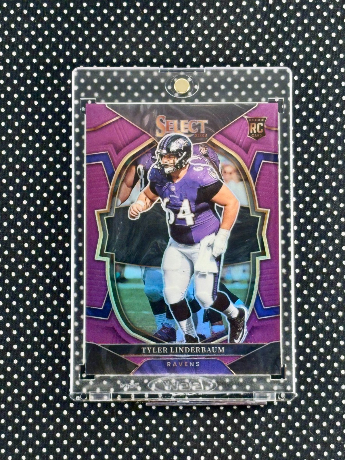 Tyler Linderbaum Panini Select #74 Purple
