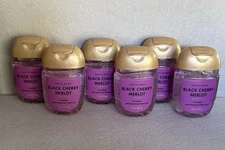 ALL NEW  6 Pack BLACK CHERRY MERLOT PocketBac Sanitizers 1 oz Bath & Body Works