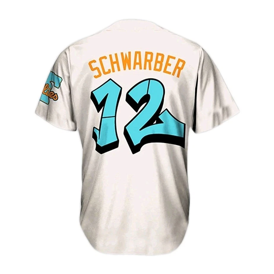 Custom 2025 Philadelphia Phillies Graffiti Edition 3D Print Multicolor Jersey