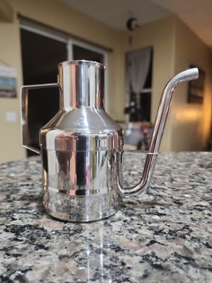 INOX STAINLESS STEEL 18/10 Olive Oil Dispenser MADE IN Greece Vintage
