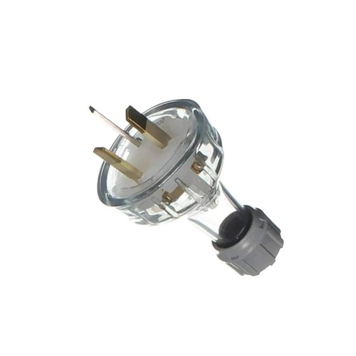 Clipsal Extension Cord Socket Plug Heavy Duty 250V 10A 3 Pin Transparent 439S - Picture 3 of 6