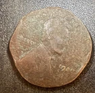 Lincoln Wheat Cent ~ Planchet Struck Off Center ~ Lamination ~ Error