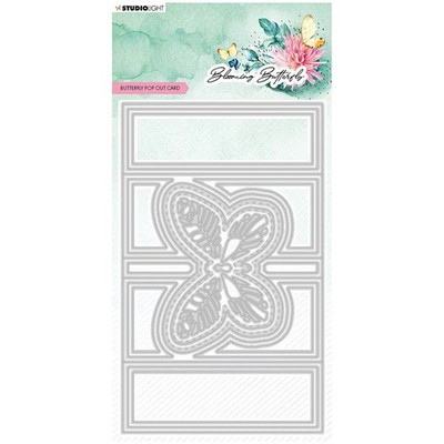 STUDIO LIGHT - Stanzform Präge Stanzschablone Cutting Die, Butterfly Card 