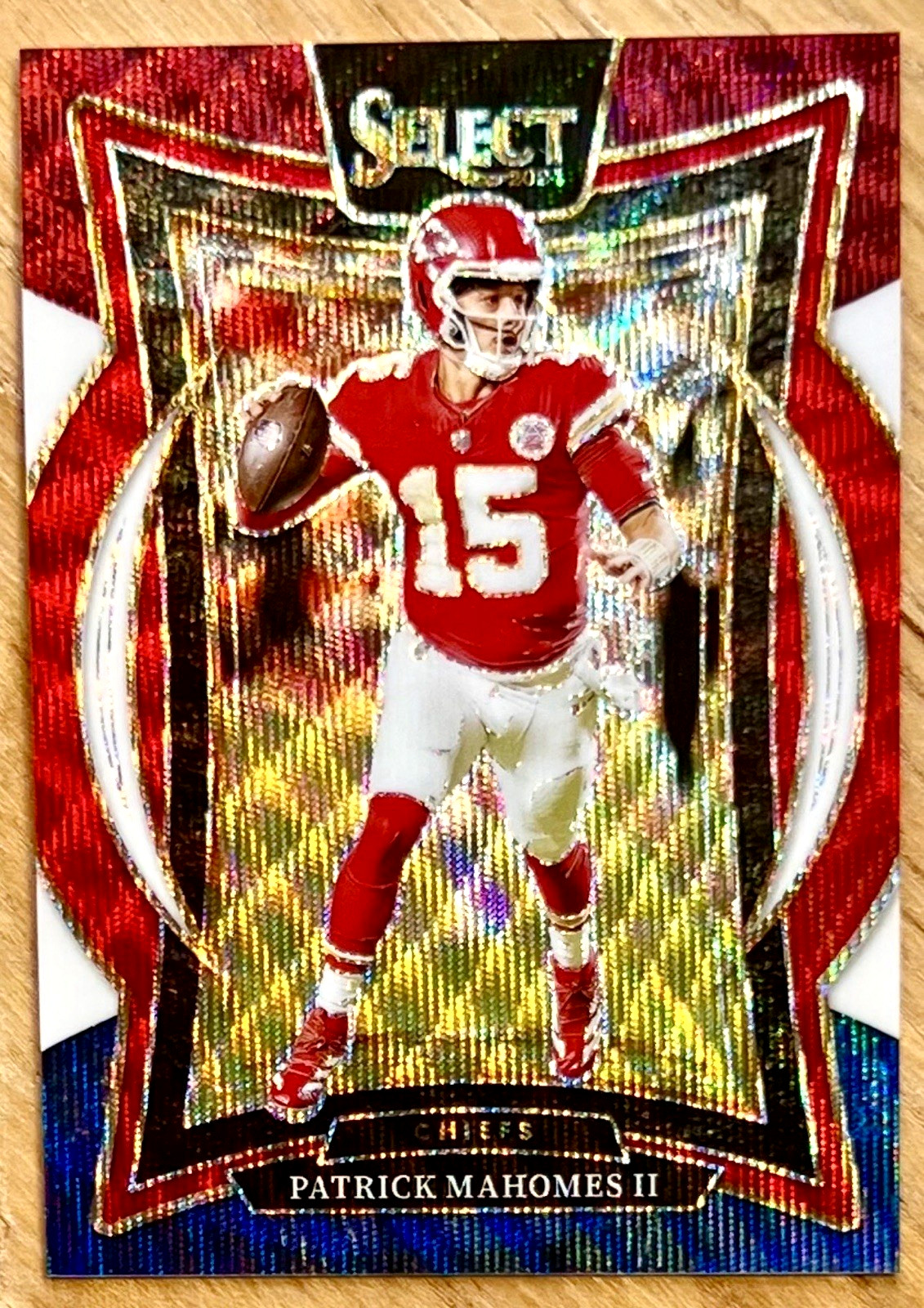 PATRICK MAHOMES II 2024 Panini Select CONCOURSE Tri-Color 050/299 #33 KC CHIEFS